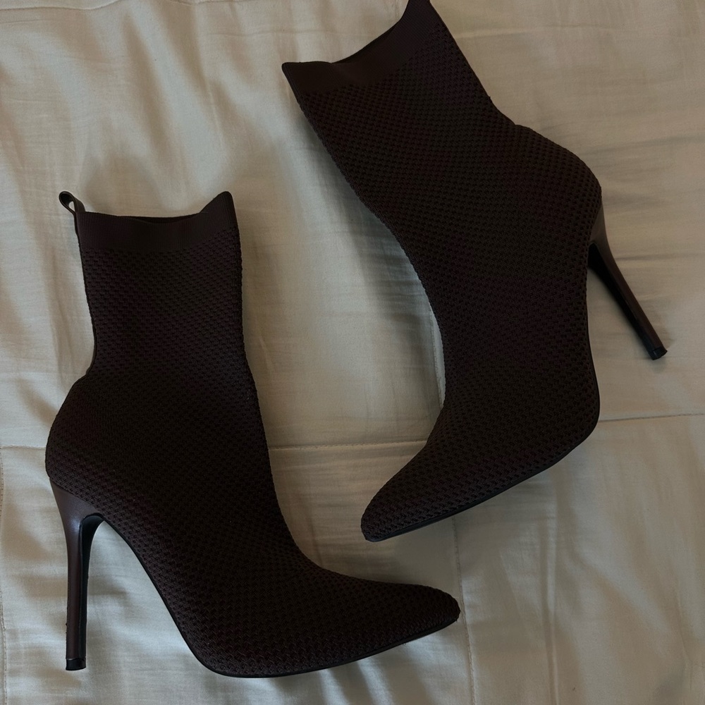 Brown Sock Booties